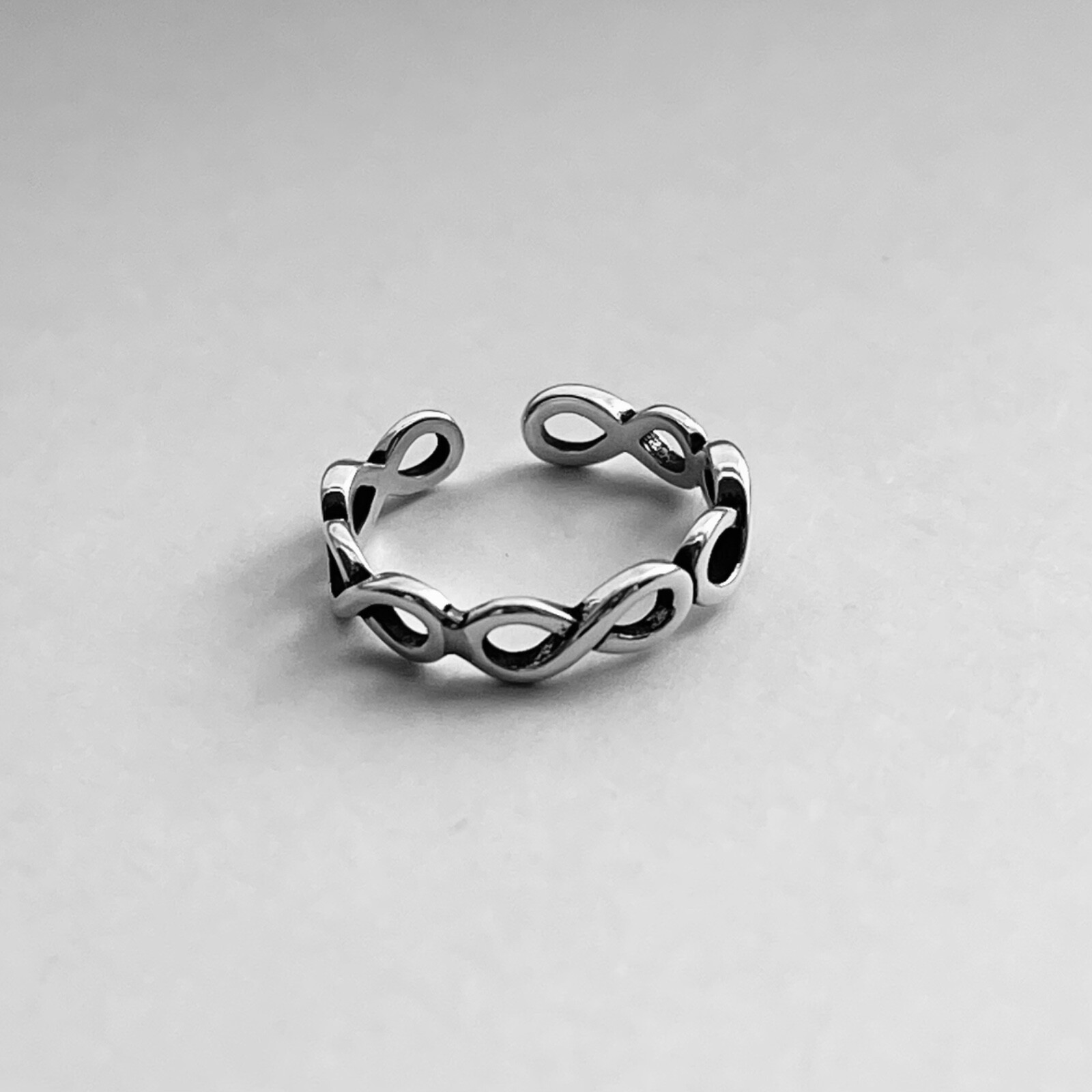 Sterling Silver Eternity Infinity Toe Ring, Silver Ring, Love Ring