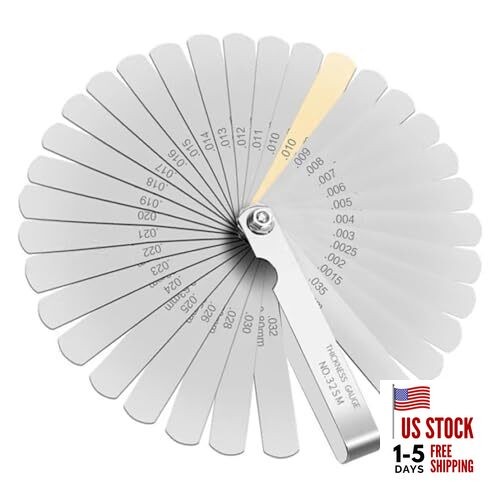 Feeler Gauges - 32 Blades Feeler Gauge Set 32-BLADE TAPERED FEELER GAUGE