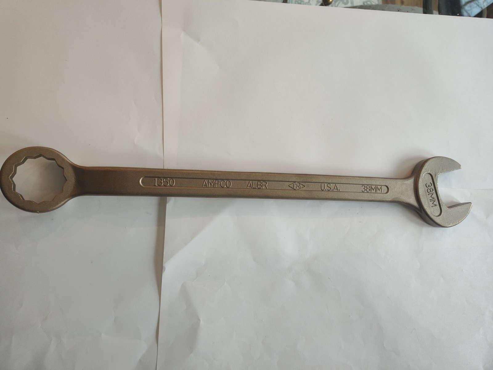 AMPCO 1350 Combination Wrench,Metric,38 mm 49UN69