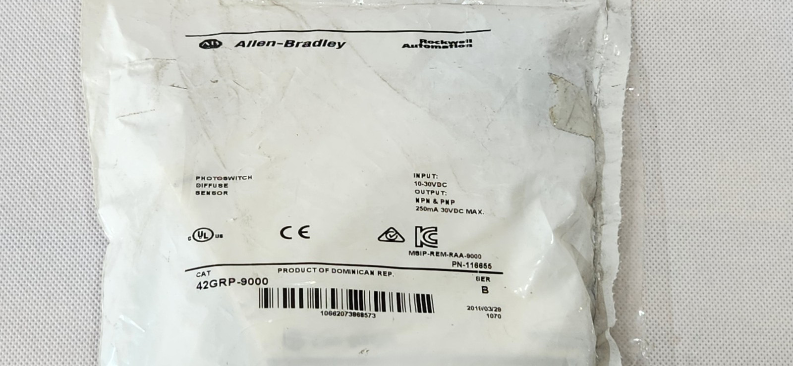 Allen-Bradley 42GRP-9000 SER. B Photo Switch 10-30VDC New Sealed Packaging