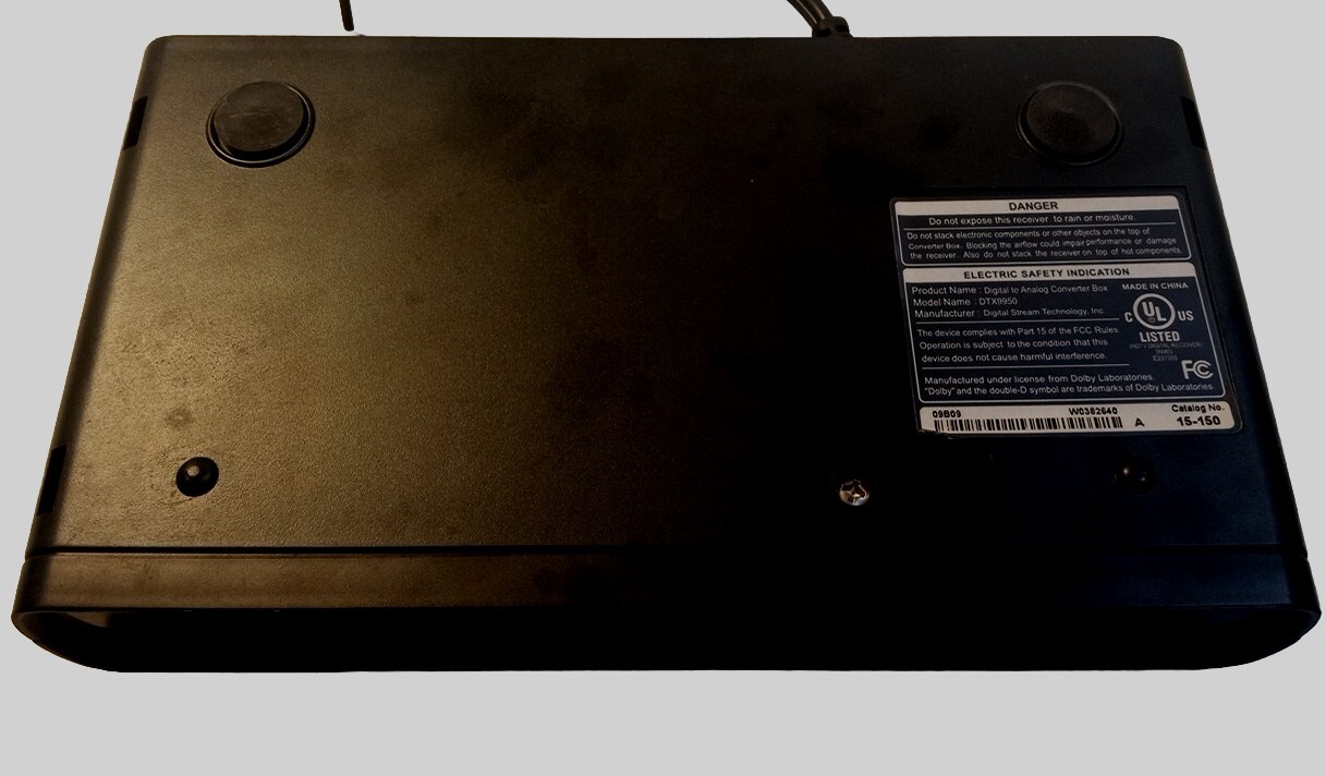 Digital Stream (DTV) Converter Box DTX9950 - No Remote