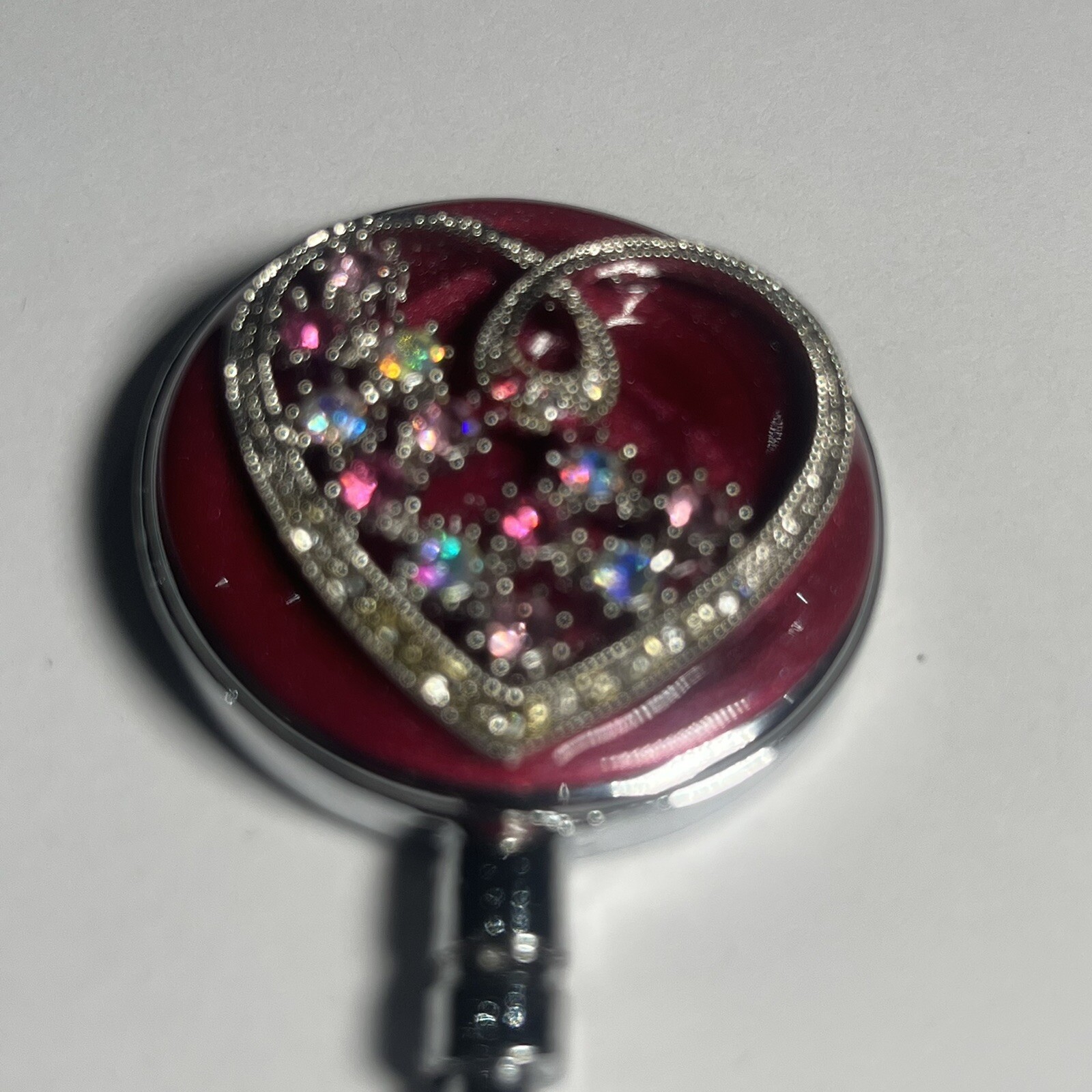 Spring Street Crystals Heart Table Purse Hanger Hook
