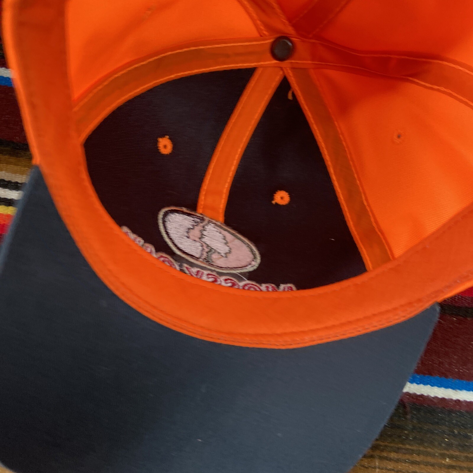 Mossy Oak Blaze Orange Hunting Adult Hat Adjustable Strap Back Baseball Cap
