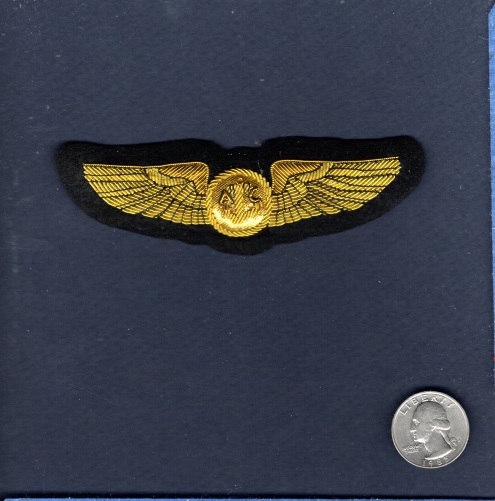 NAVAL AIRCREW WING Hand Made Bullion US NAVY USMC Squadron Uniform Patch