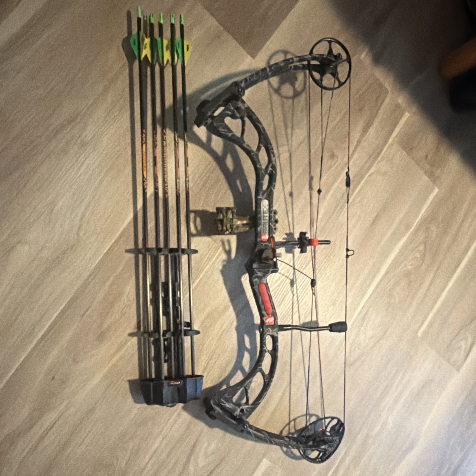 PSE BruteX Skullworks Compound Bow with Matching Arrow Quiver Included