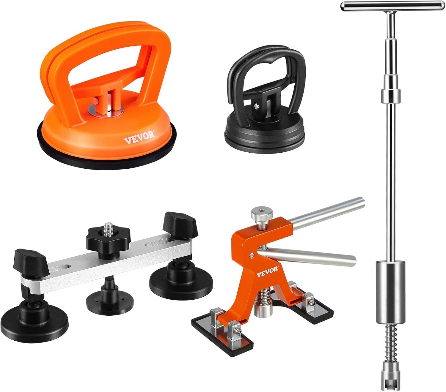 Adjustable Stainless Steel Dent Puller & Slide Hammer Kit for Paintless Repairs