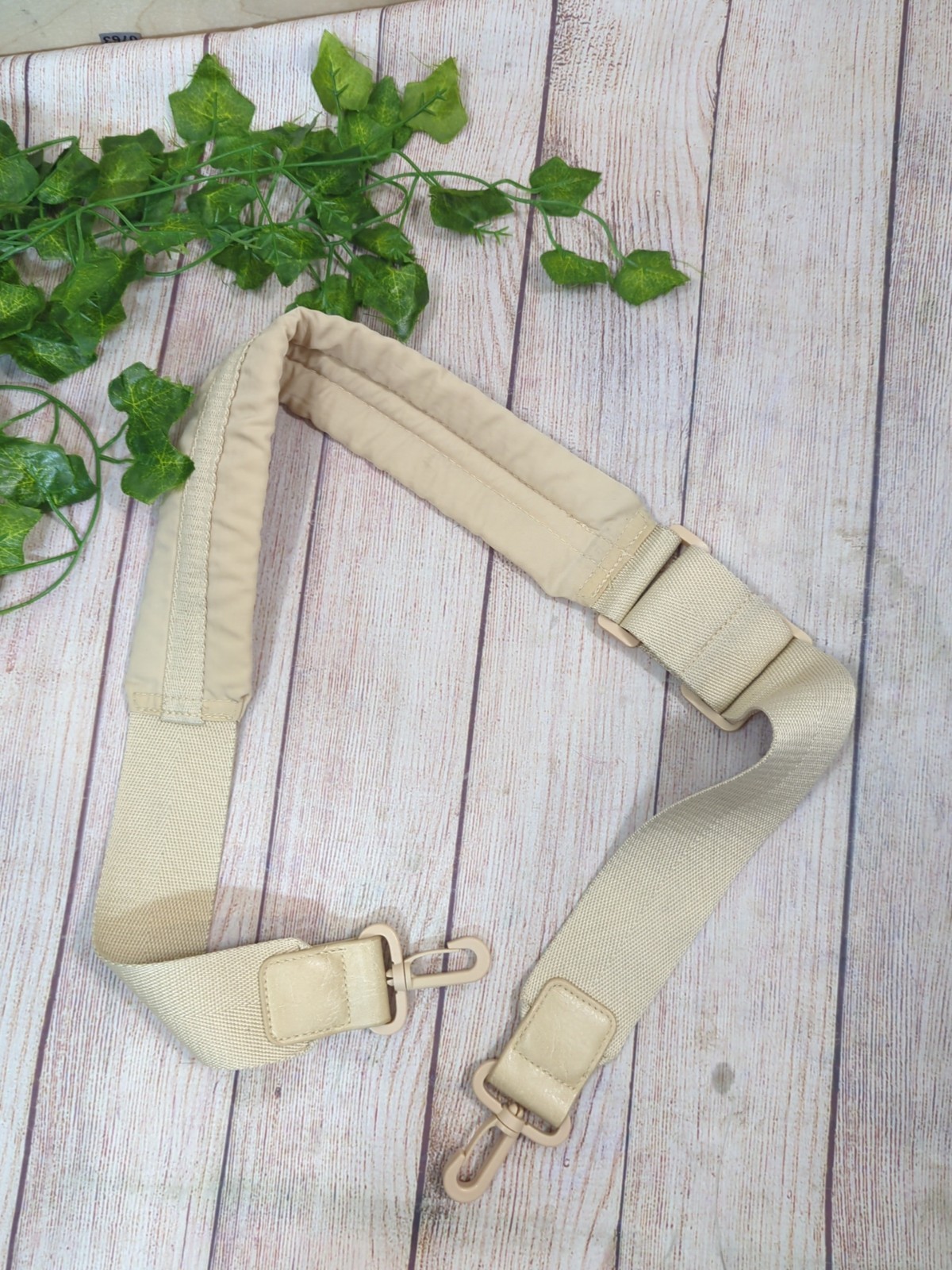 BEIS Padded Strap in Beige for Beige Bag Strap