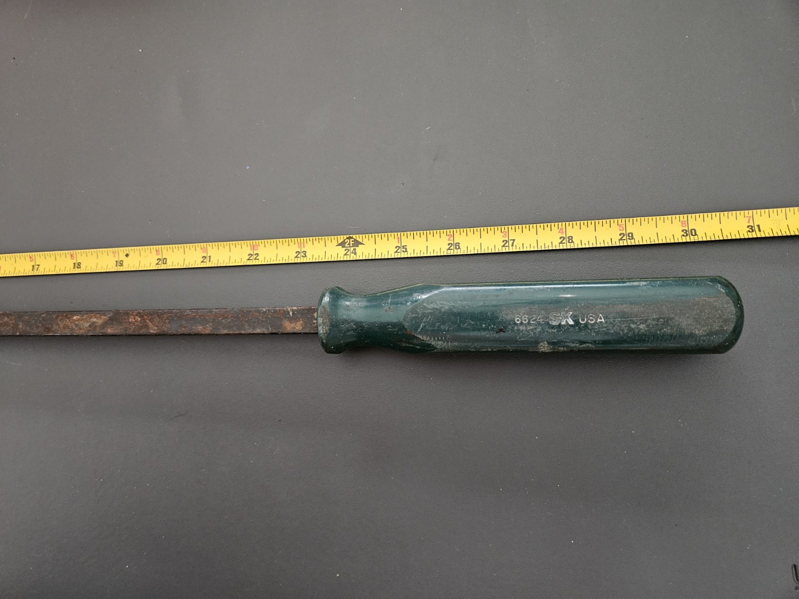 Vintage S-K 30" Pry Bar, 6624, Made In USA