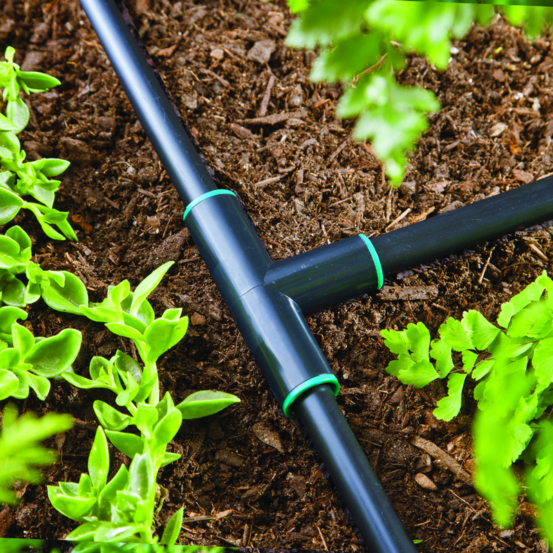 Raindrip 349G00UB ABS Blue 60 PSI Compression Drip Irrigation Tee 0.71 in.