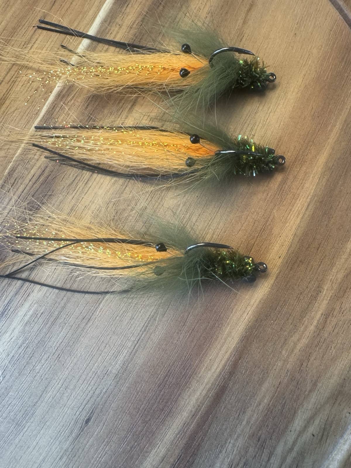 3-pack Skinny Slider Size 1, Small Lead Eyes - Redfish & Trout
