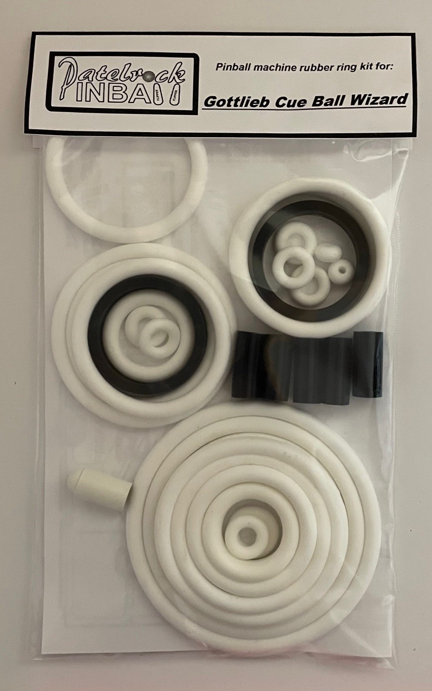 1992 Gottlieb / Premier Cue Ball Wizard Pinball Machine Rubber Ring Kit
