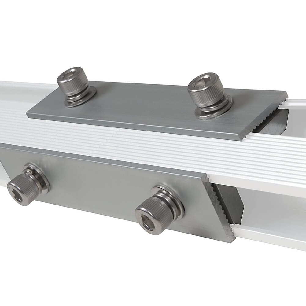 Aluminium Solar Module Rails Profile Connectors Mounting Connection Replacement