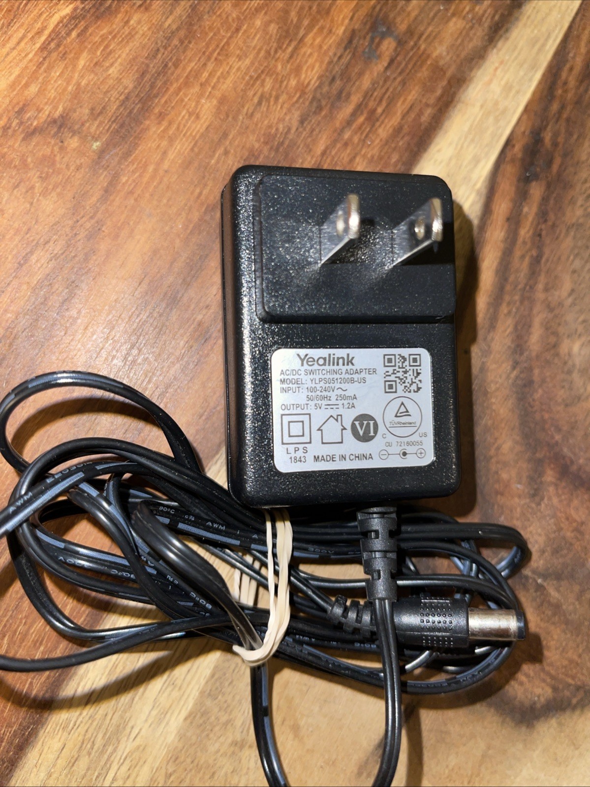 Yealink AC/DC Switching Power Adapter Charger Cord Output 5V 1.2 YLPS051200B-US