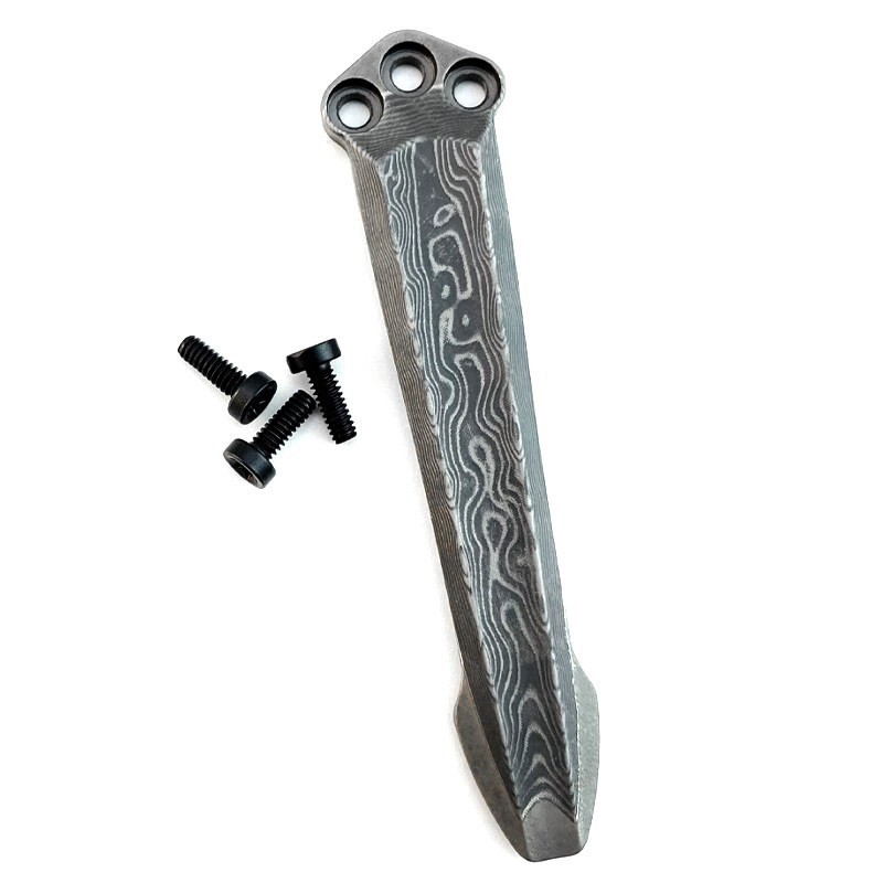 Damascus Steel Pocket Clip for Benchmade 551 Emerson Knife DIY Replacement Clip