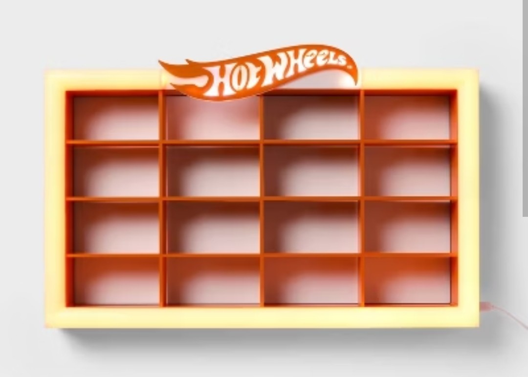 Hot Wheels Retro Light Up Wall Car Display By Pillowfort