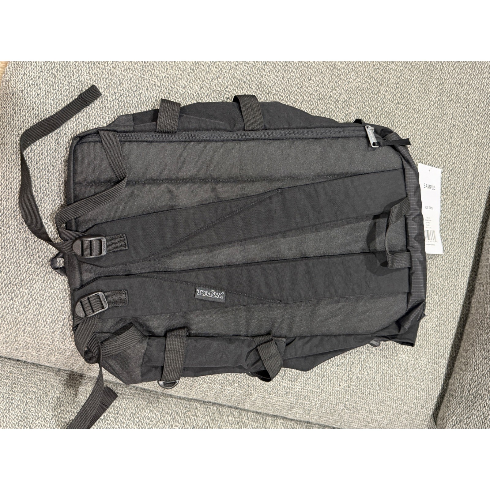 JanSport Skip Pack Black Backpack JS0A86DV Top Loader Laptop Bag New