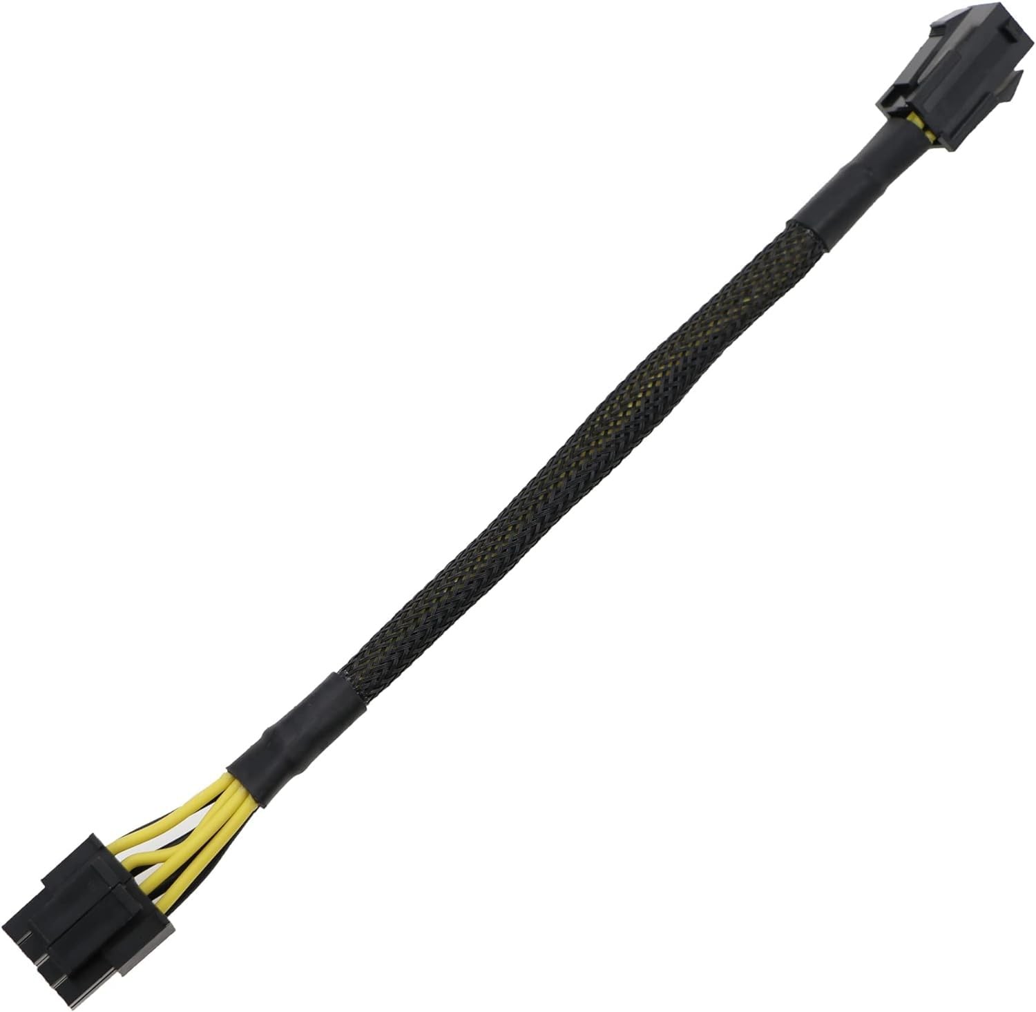 ATX 4 Pin to Motherboard CPU 8 (4+4 Detachable) Converter Adapter Black