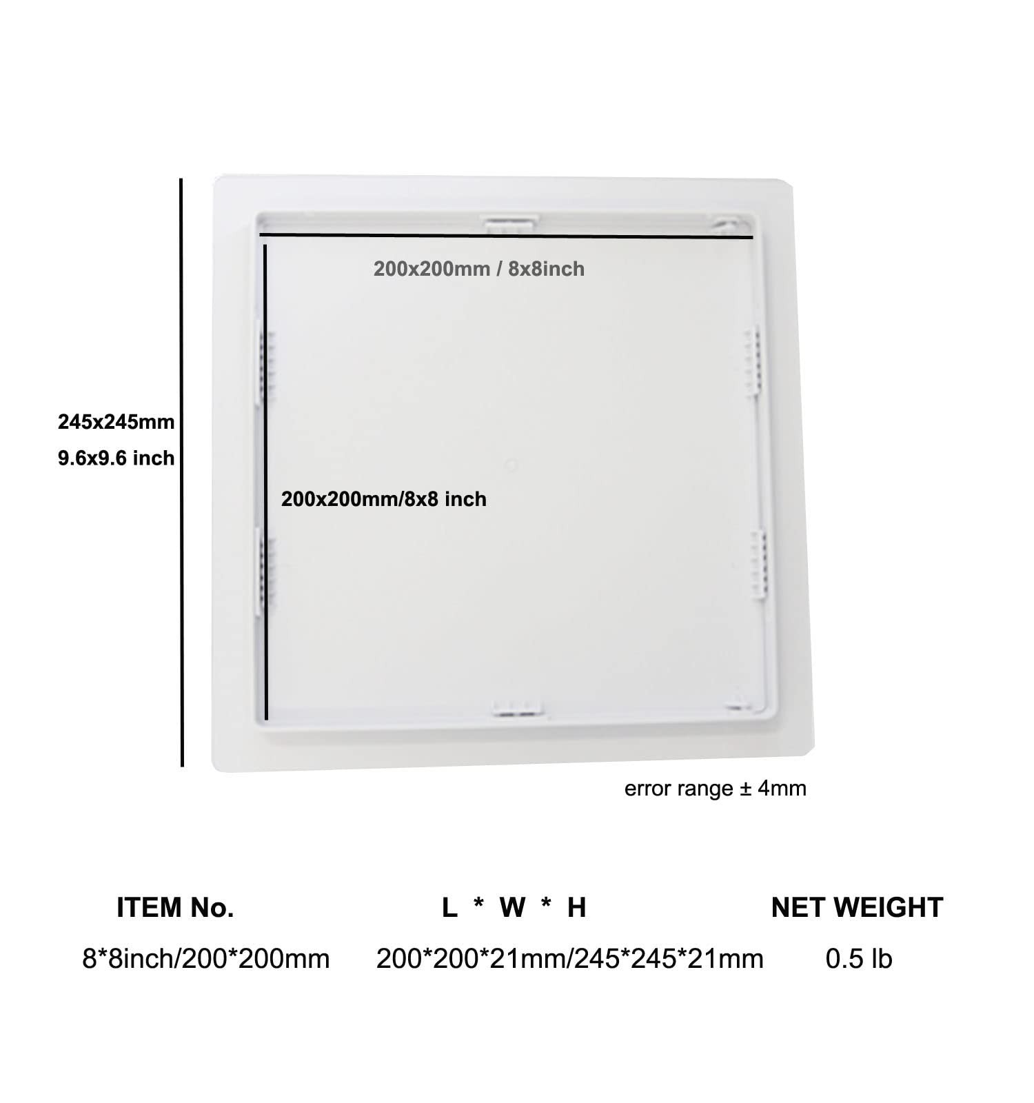 Attic Access Door,Interior Wall Access Panel (8x8inch) Ceiling,Separation of ...