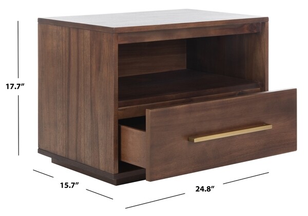 Safavieh POESY 1 DRAWER NIGHTSTAND, Reduced Price 2172731602 SFV7200B