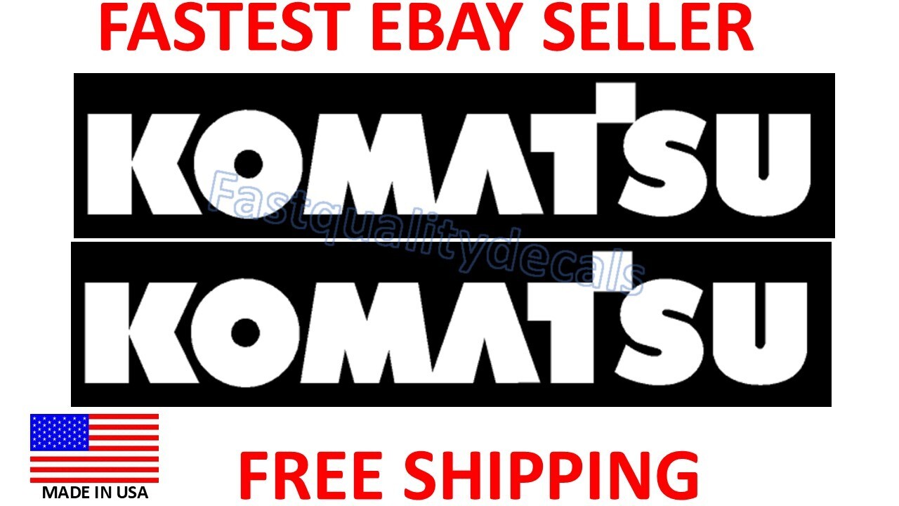for Komatsu Blue  Decal Sticker Excavator Forklift Loader CHOOSE SIZE-SHIPS FAST