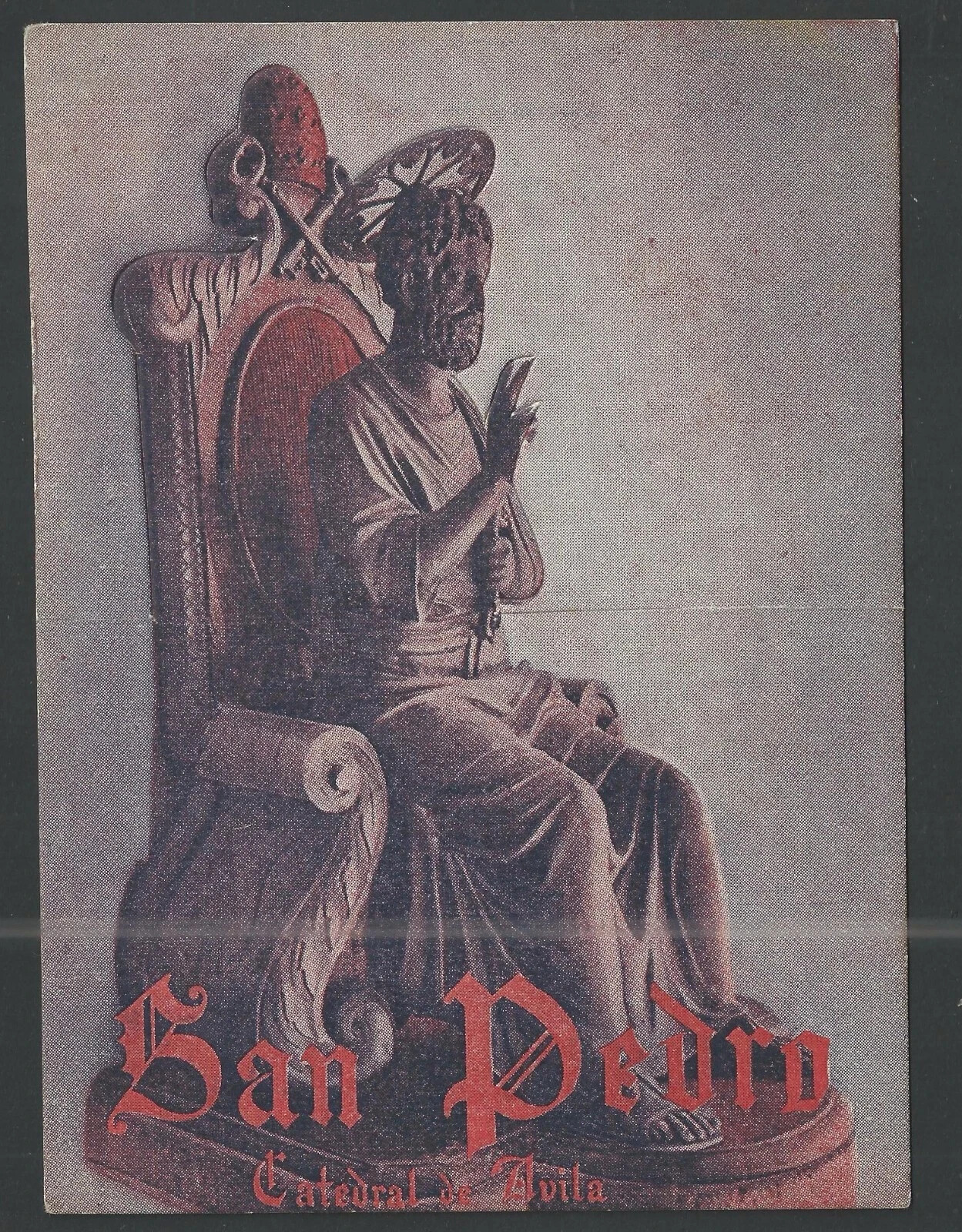 Holy card antique postale de San Pedro Apostol image pieuse santino estampa