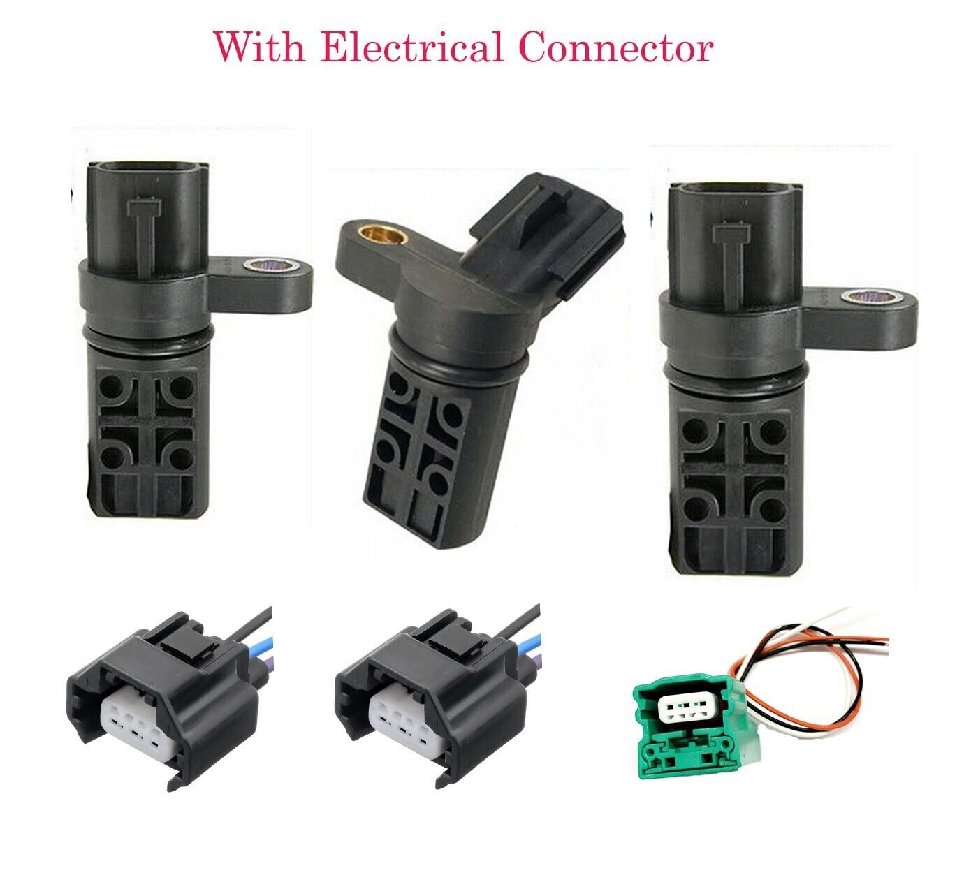 3 Pcs Camshaft/Crankshaft Position Sensor With Connectors Fits Nissan V6 4.0L