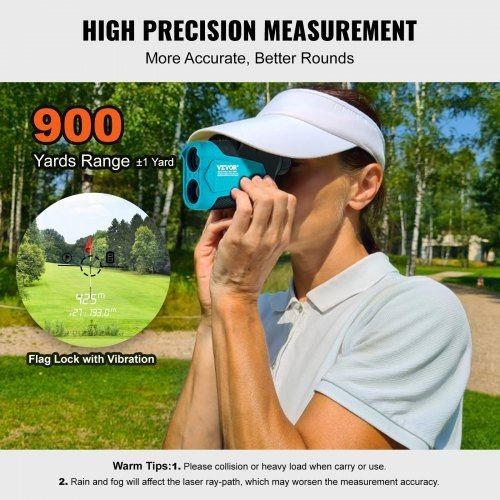 Golf Rangefinder 900 Yards Laser Golfing Hunting Range Finder 6X