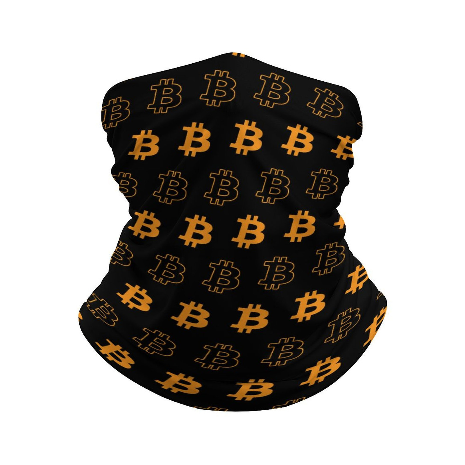 Bitcoin Neck Gaiter Face Cover Breathable Tube Scarf Outdoor Mask