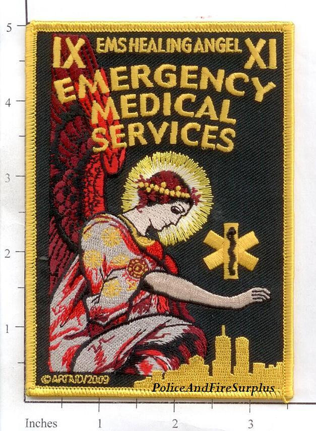 New York - Angel Emergency Medical Services NY Fire Dept Patch 9-11 Never Forget