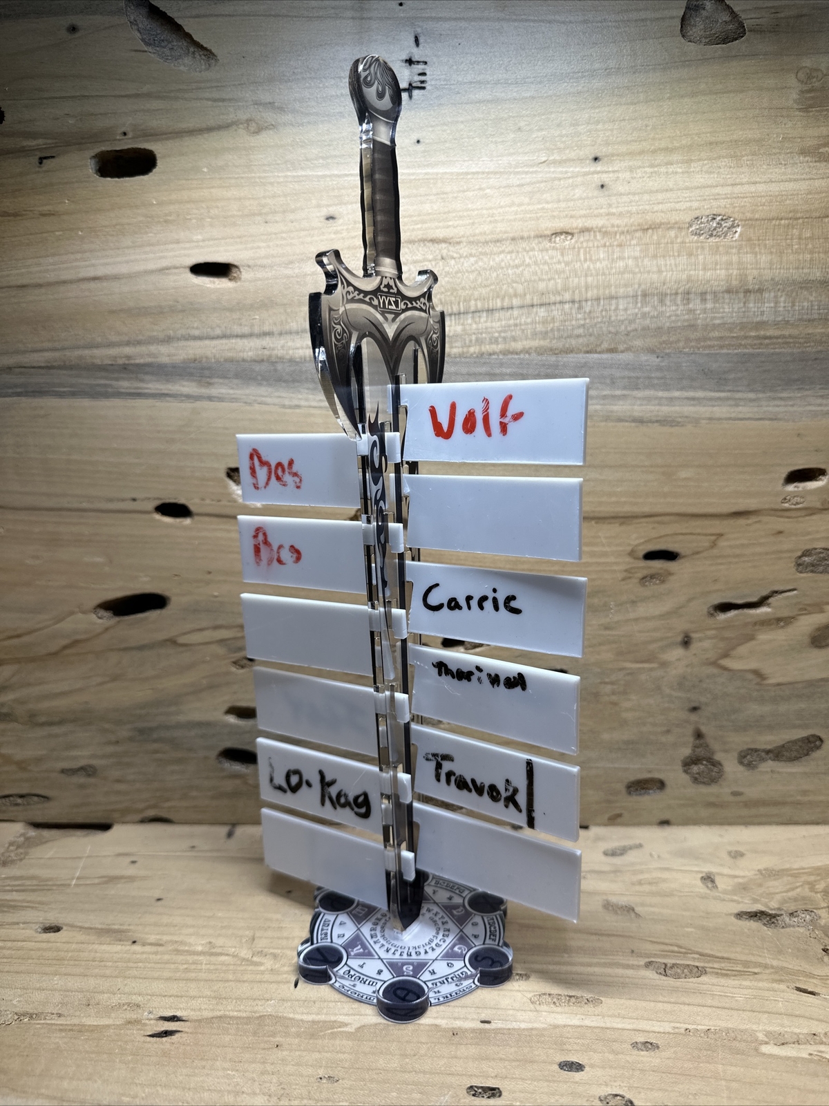 D&D Initiative Tracker Stand W/12 Markers And Baseplate B137