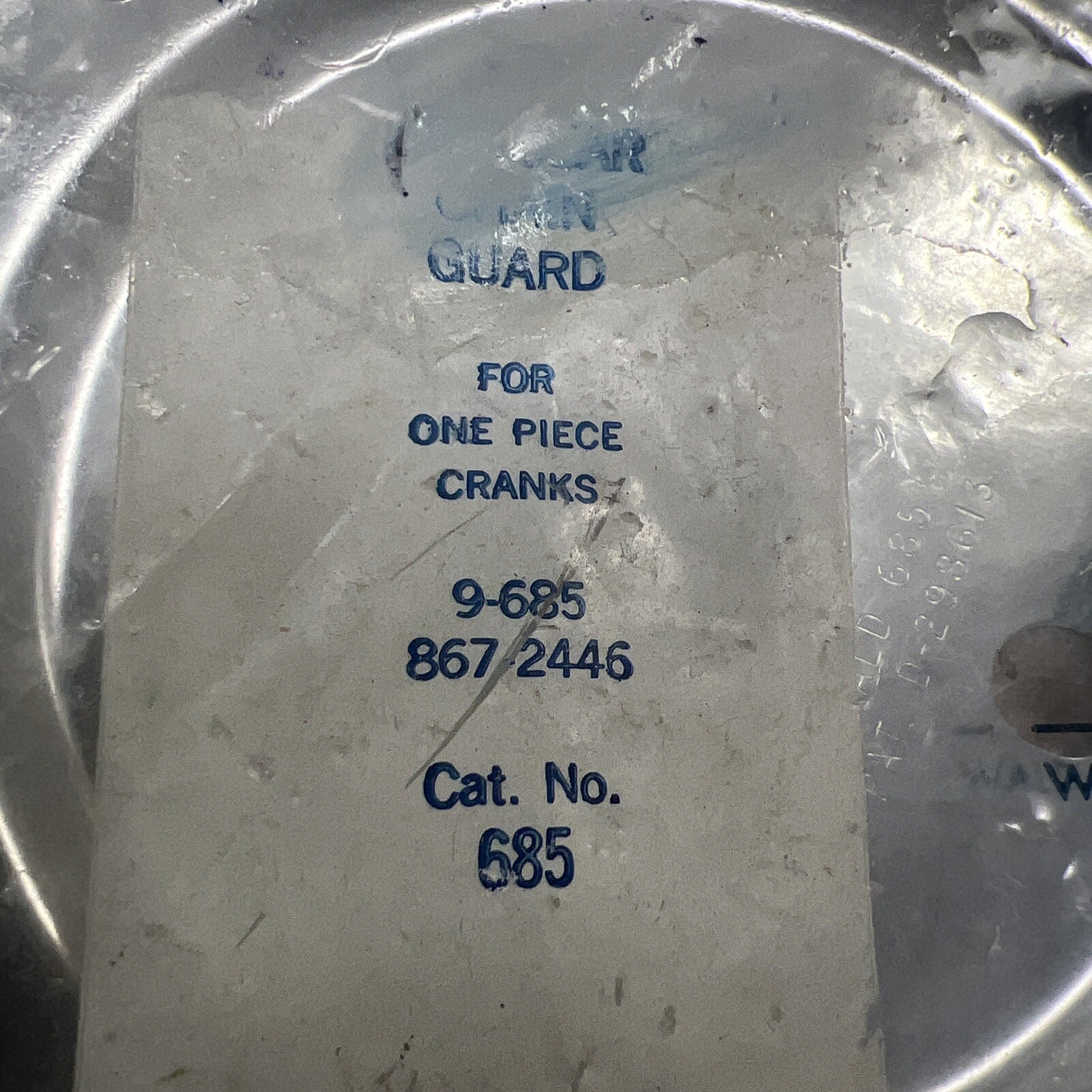 NOS Wald 685 one piece crank chainguard