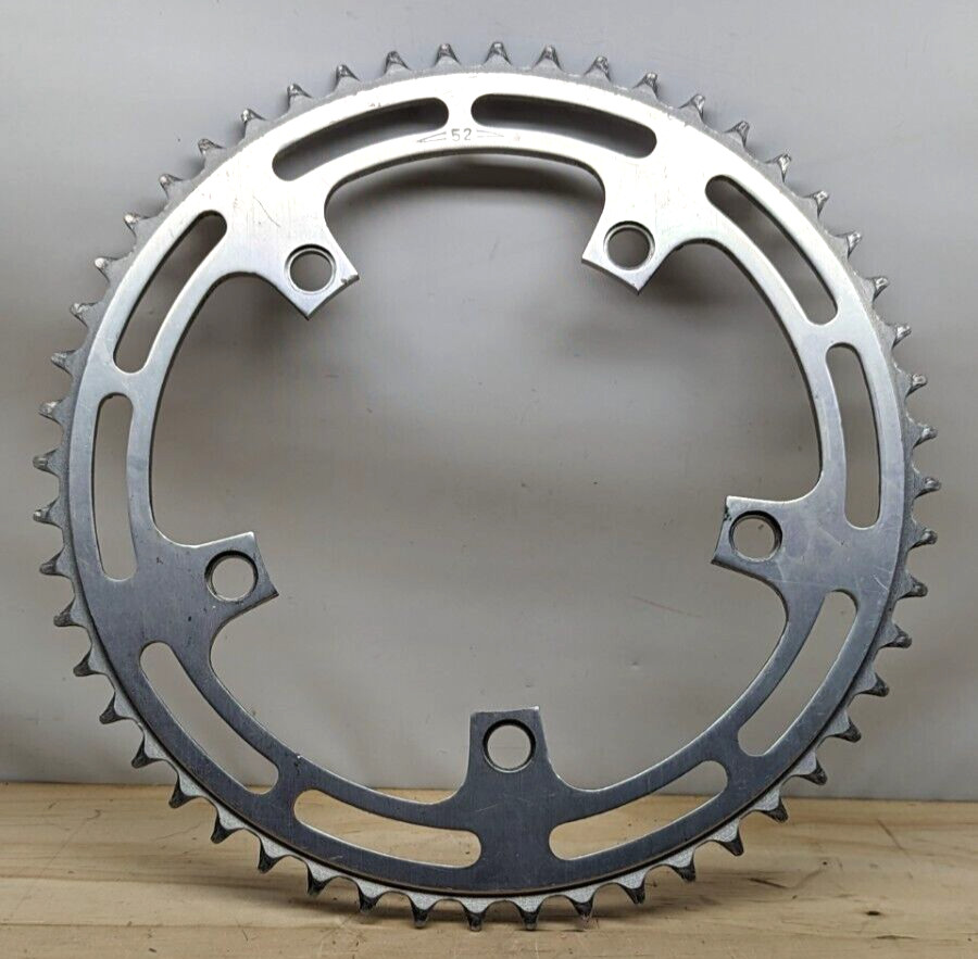 Vintage 52 tooth chainring Campagnolo Shimano Suntour silver