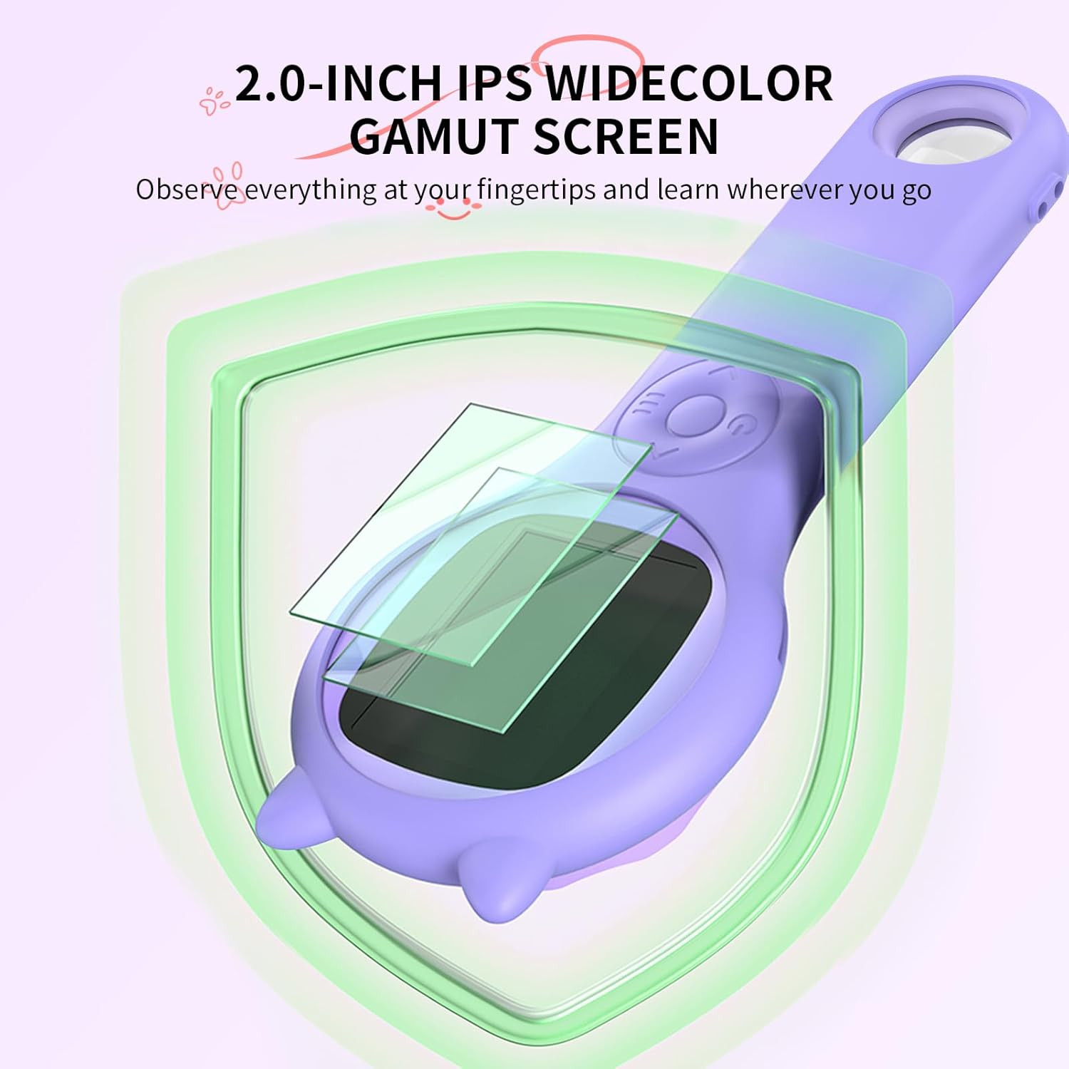 Microscope for Kids - Mini Pocket Handheld Microscope for Toddlers-Stem Educatio