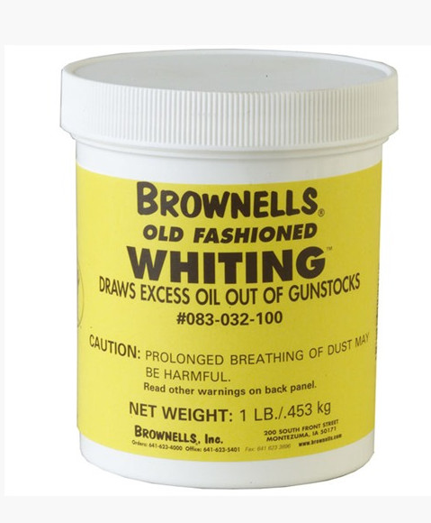 Brownells Old Fashioned Whiting 1 lb Gun Stock Oil Grease Remover Gunsmithing