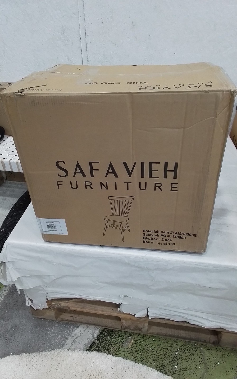 Safavieh PARKER SPINDEL SIDE CHAIR, Reduced Price 2172773561 AMH8500E
