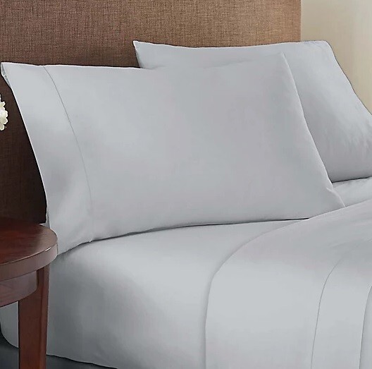 Therapedic Sleep Rx 400 Solotex Cotton 2 Standard/Queen Pillowcases Glacier Gray