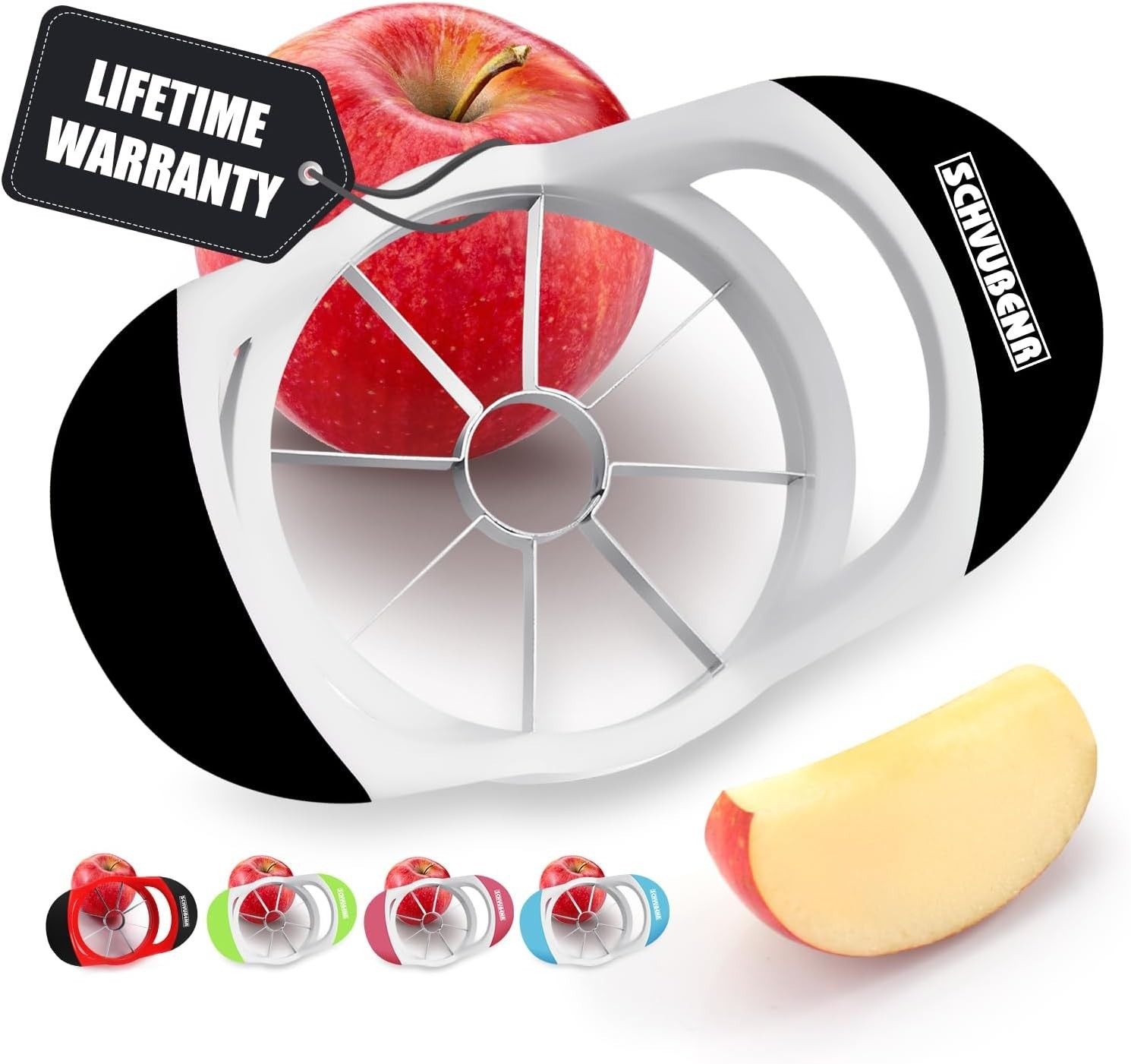 SCHVUBENR 3.5 Inch Apple Slicer - Professional Apple Cutter - Stainless Steel