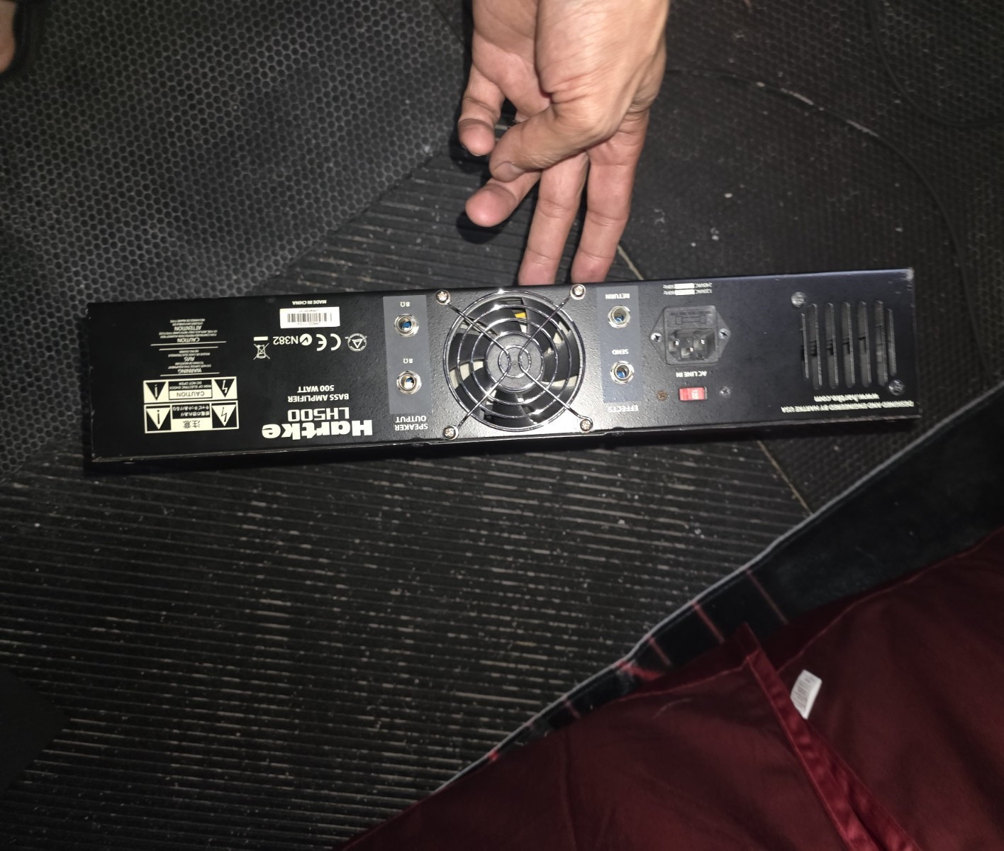 Hartke LH500 500W Power Amplifier Head Rack Mountable XLR/TRS Inputs