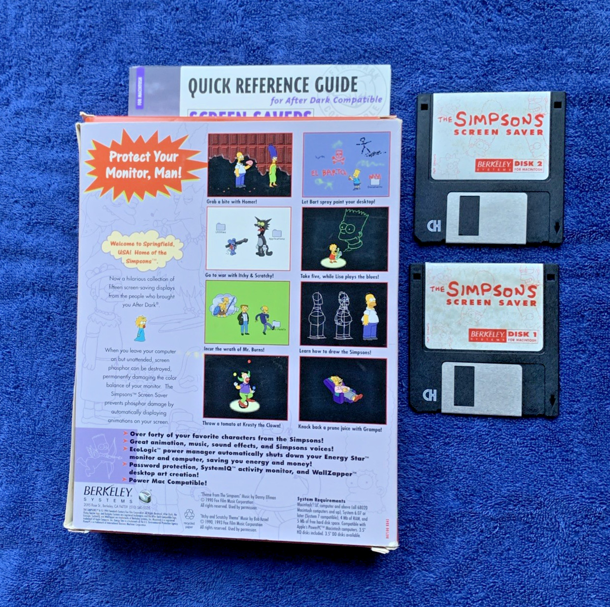 Vintage - The Simpsons Screen Saver v.1 for Mac; Boxed