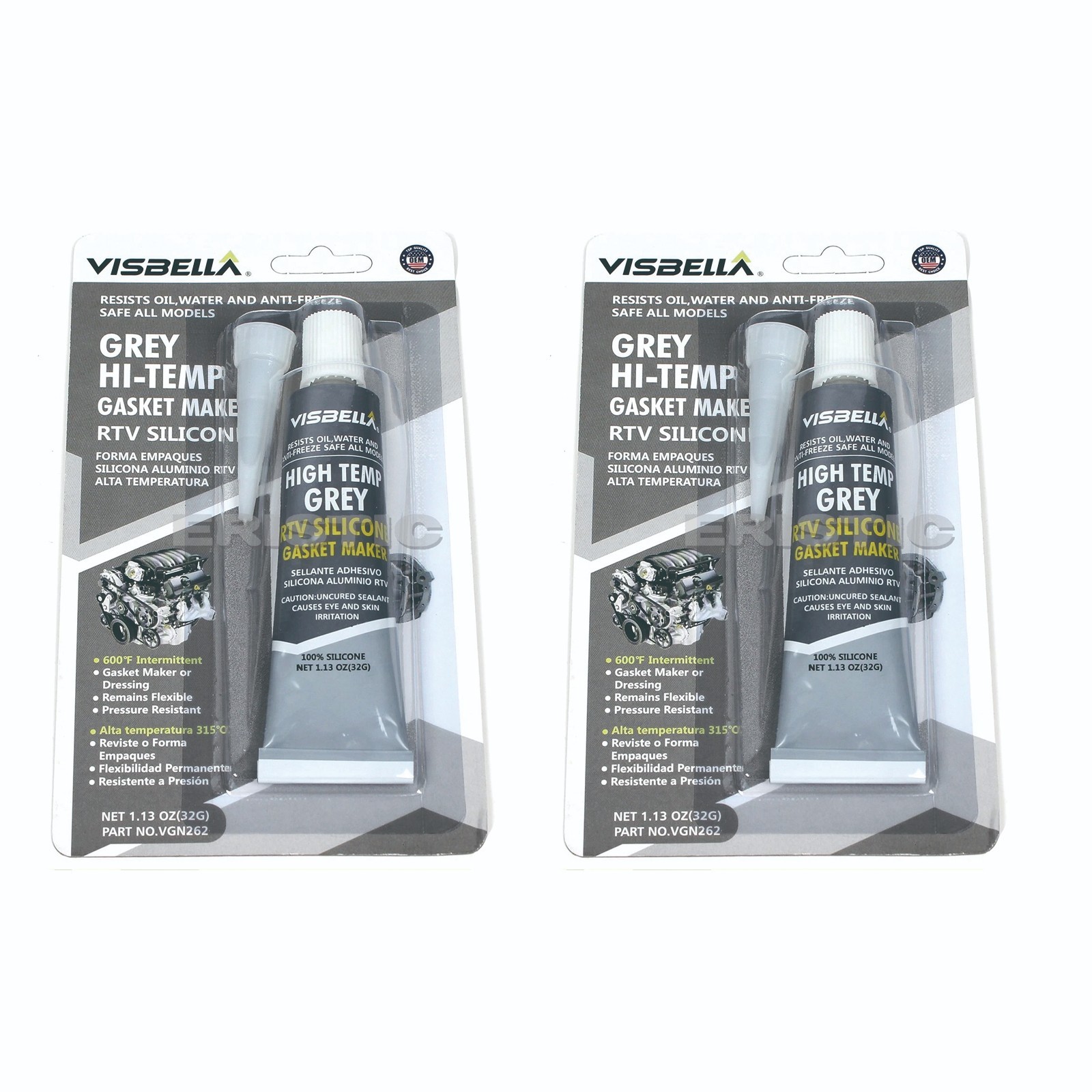2RTV Hi-Temp Gasket Silicone Maker for All Vehicles Resist Oil/Water Anti-Freeze