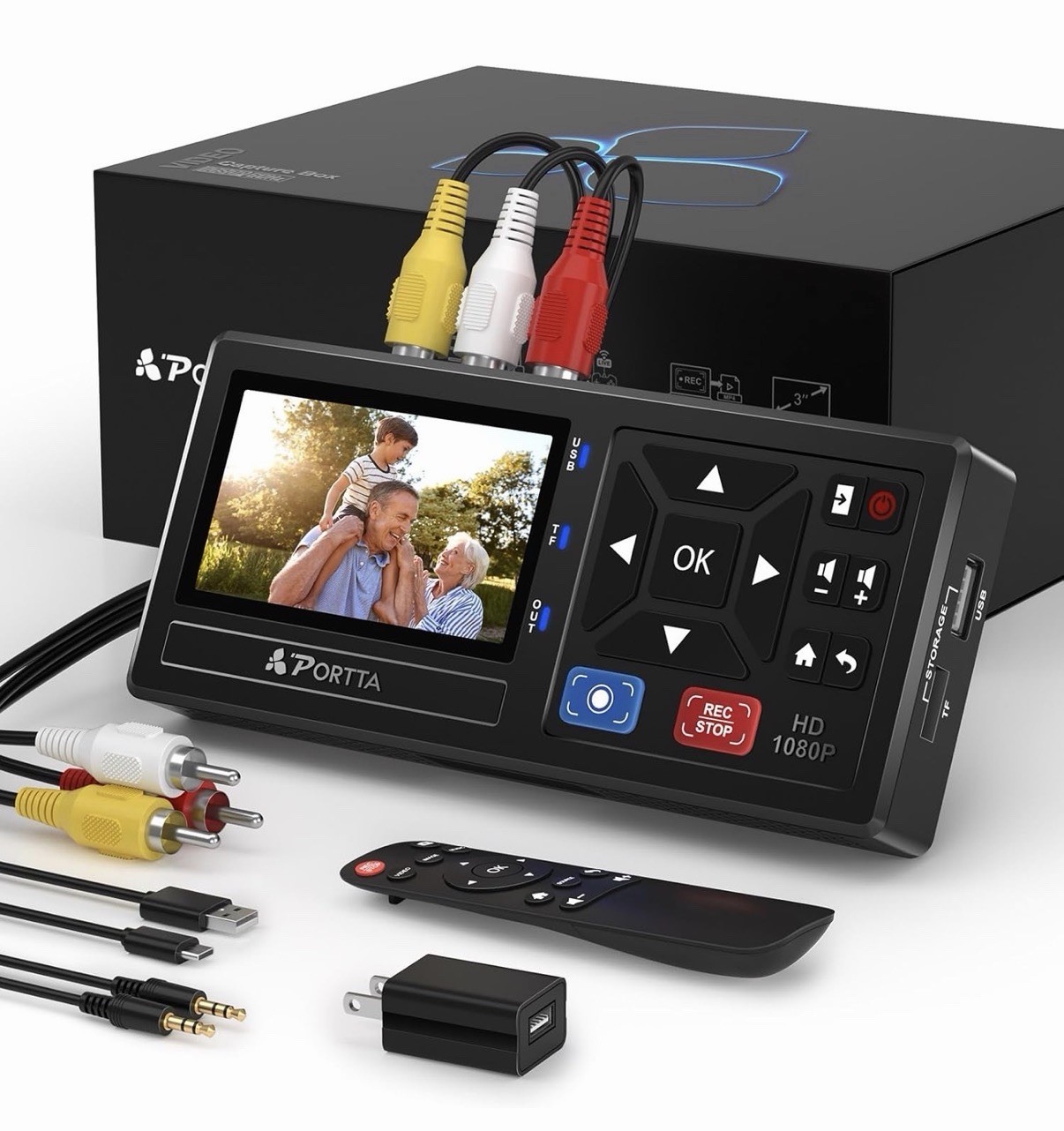 VHS to Digital Converter, Video to Digital Recorder with Remote