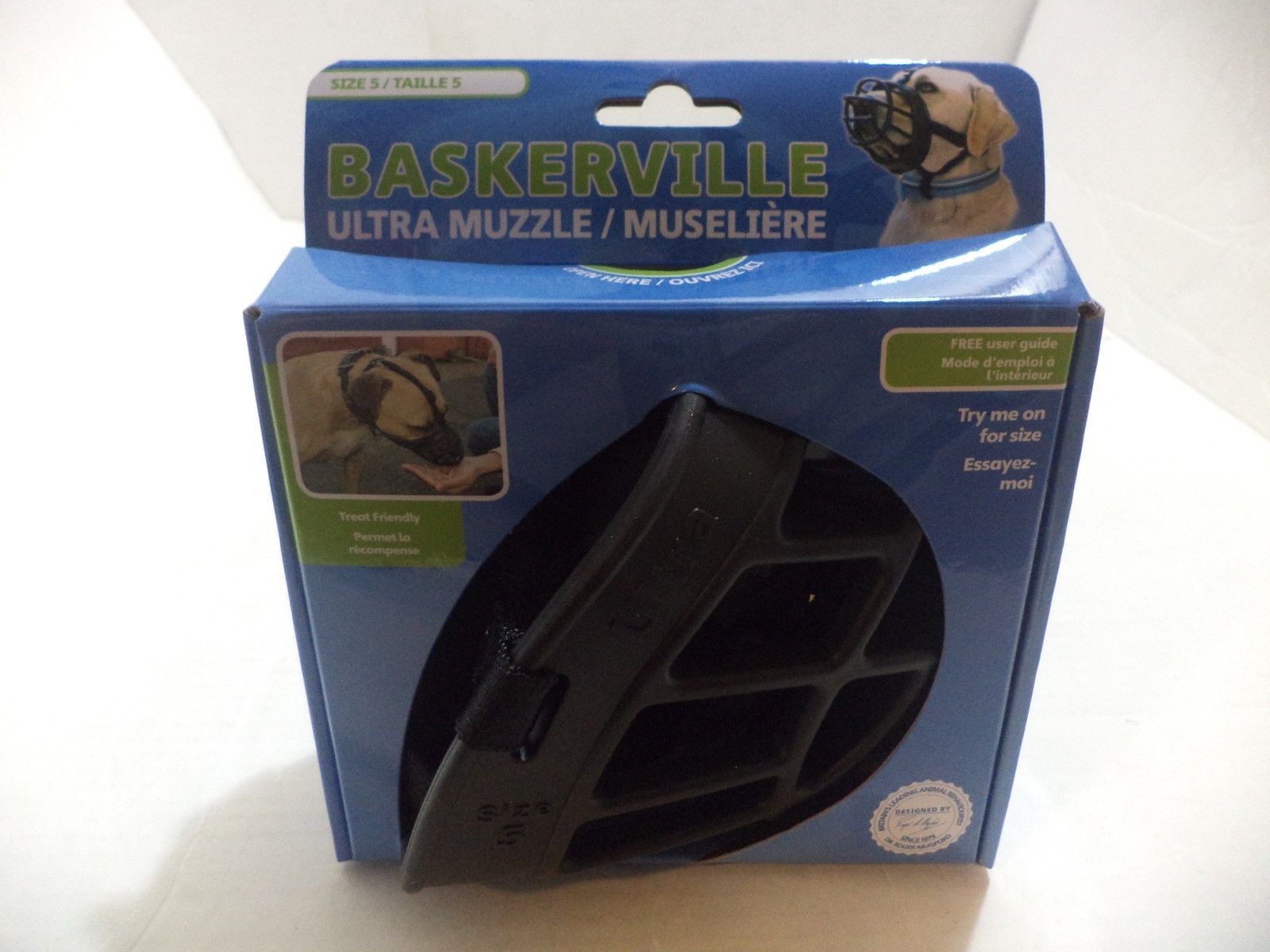 Dog Baskerville Ultra Muzzle With Basket Design That Gives All-Around Protection