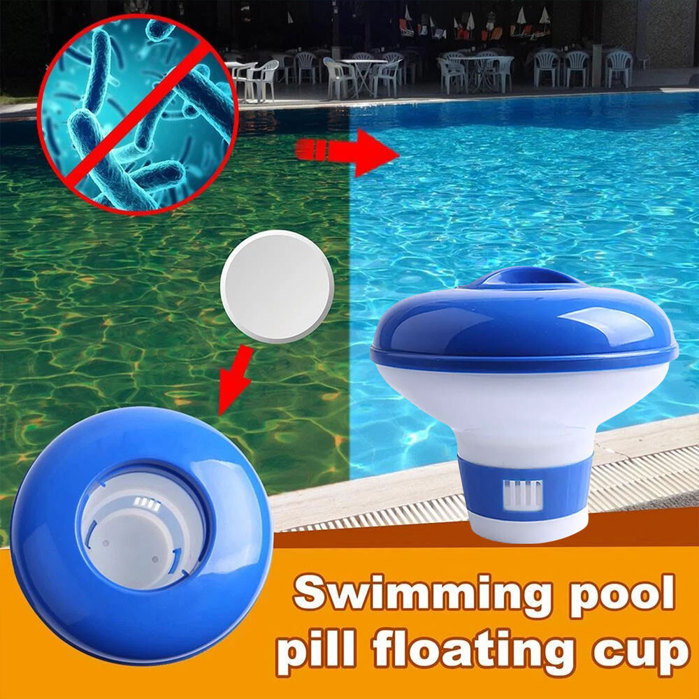 Adjustable Chlorine Dispenser ABS Floating Design,Lock Cap,Fits Spas & Pools