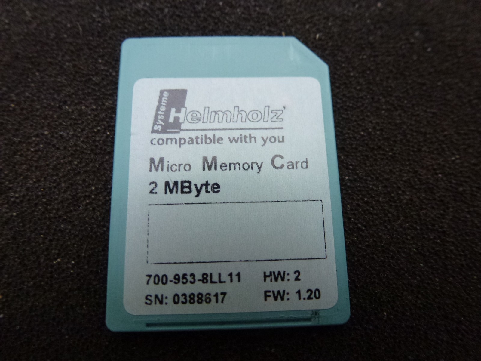 Helmholz MMC 2 Mbyte Micro Memory Card 700-953-8LL11