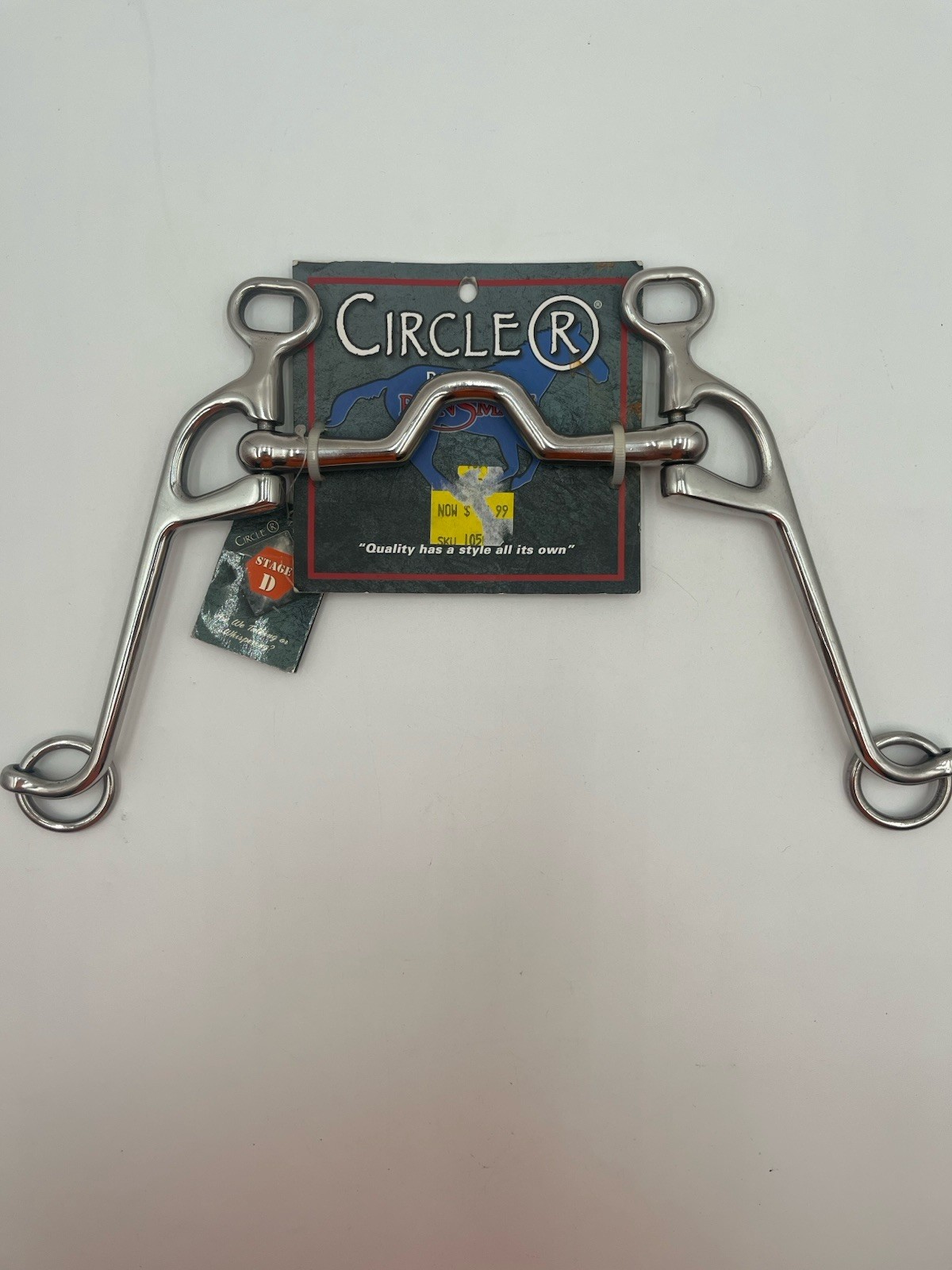 Circle R Western Gaited Bit Medium Port 5" Mouth 8” Cheeks Stage D