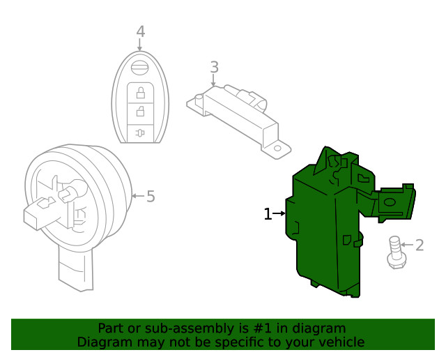 Genuine Nissan Keyless Entry Module 28532-5R00A