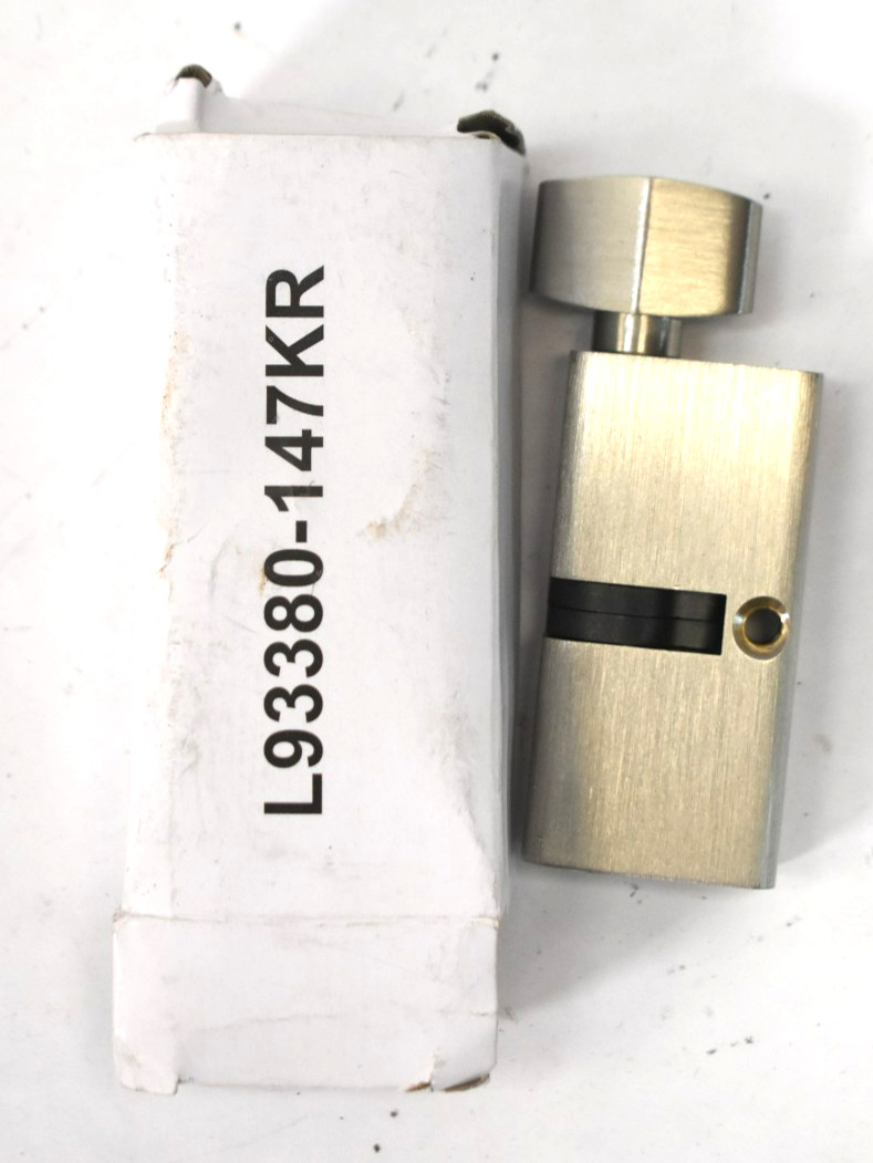 Single Open Cylinder Lock For Bedroom Door L93380-147KR Brushed Nickel