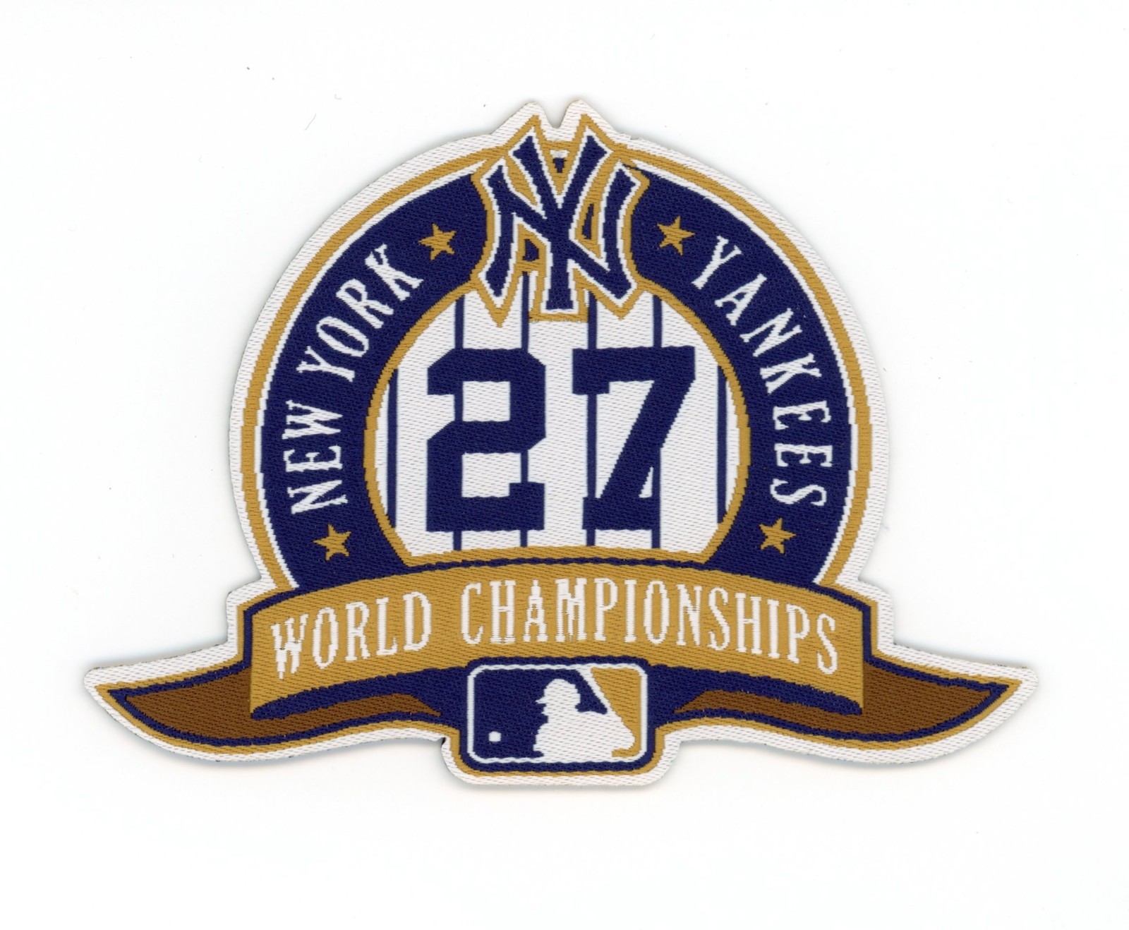 New York Yankees 27 Championships Patch – World Series Legacy – Iron-On Badge