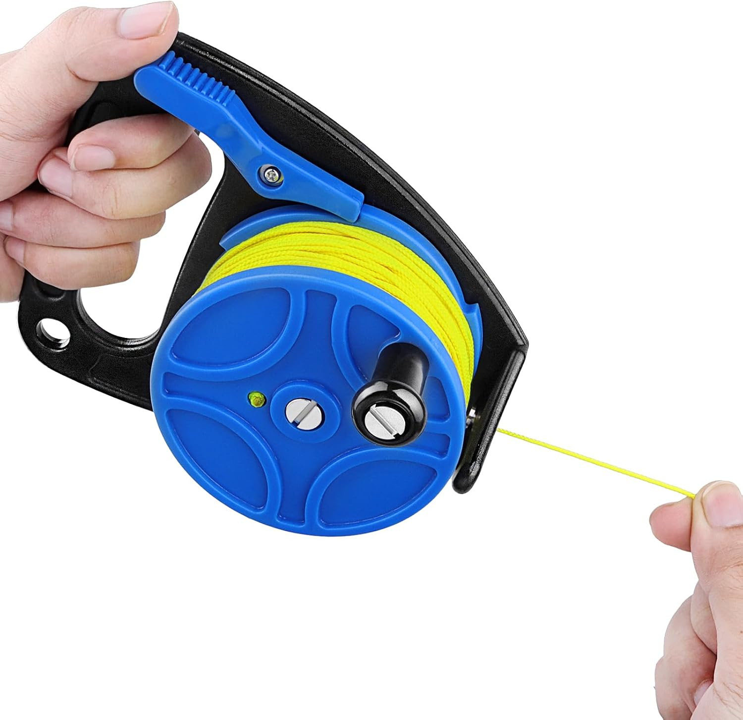 270Ft/83M Scuba Dive Reel, Portable Safety Handle Diving Reel with Thumb Stopper