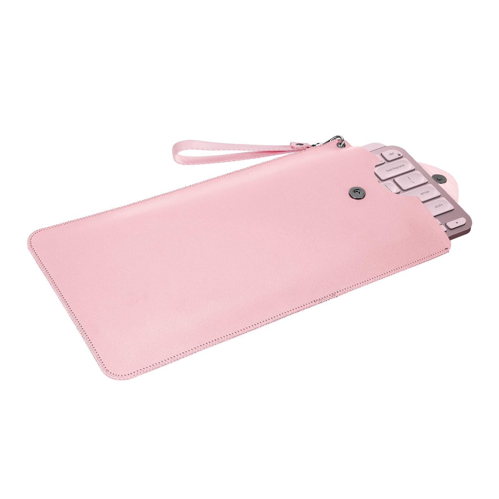 Geekria Vegan Leather Carrying Case for Logitech MX Keys Mini Keyboard